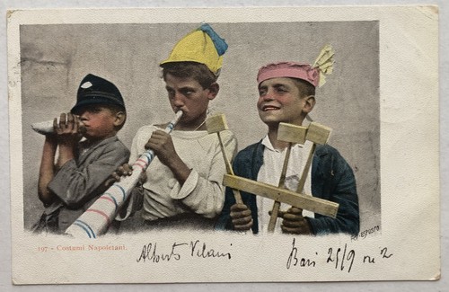 Cartolina costumi napoletani