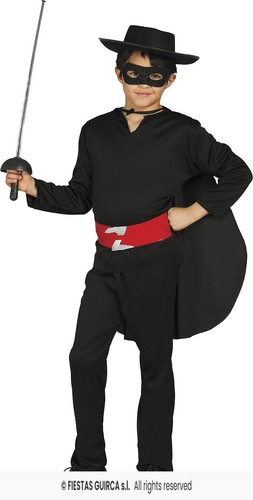 Costume bambino zorro - bambino, bandito