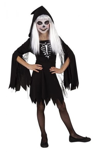 Costume bambina scheletro - scheletro, tg