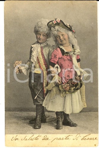 1900 costumi bambini due - ca,